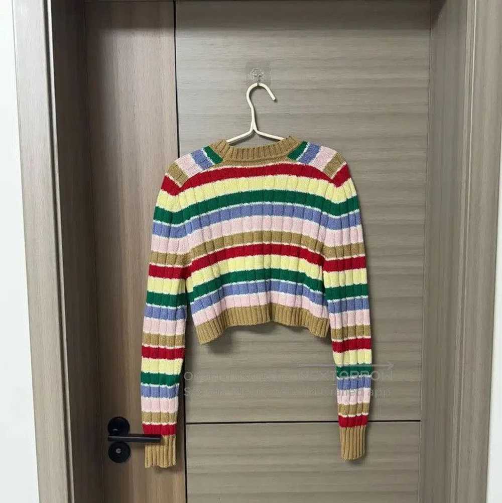 Miu Miu Miu Miu Multicolor Cropped Cashmere Sweat… - image 2