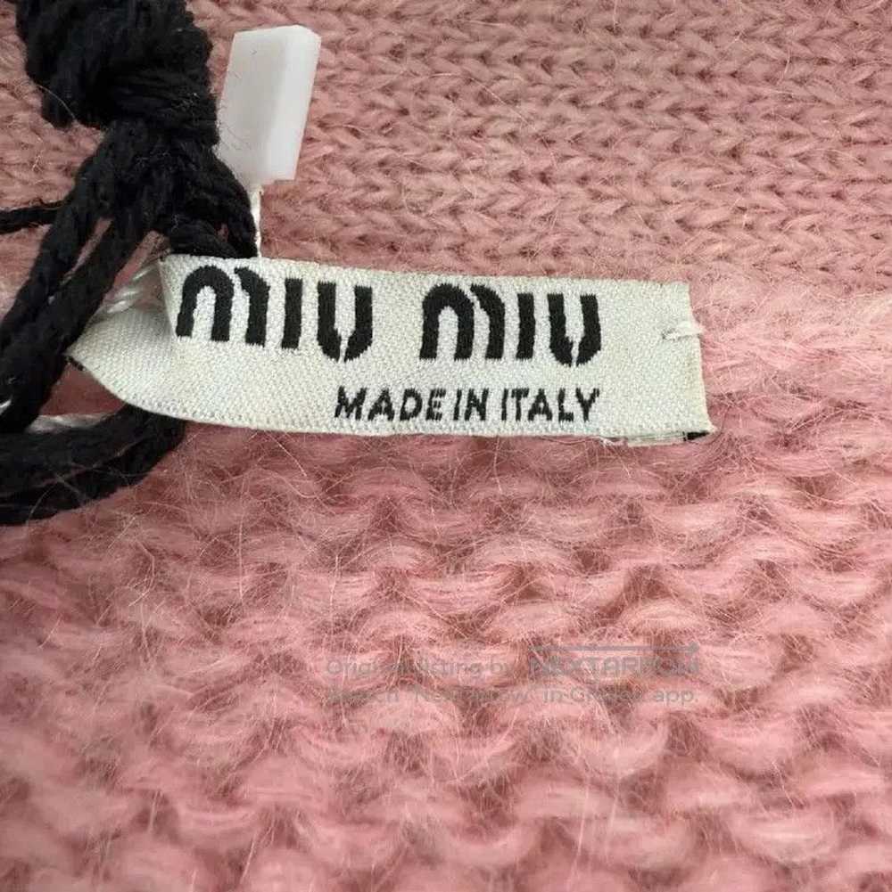 Miu Miu Miu Miu Color Block Mohair Cardigan for W… - image 3