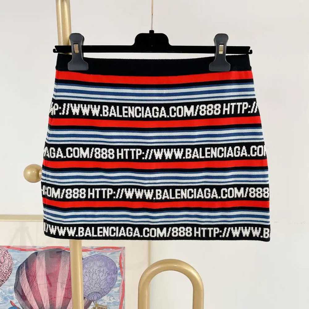 Miu Miu Miu Miu Summer Color-Block Knit Mini Skir… - image 2