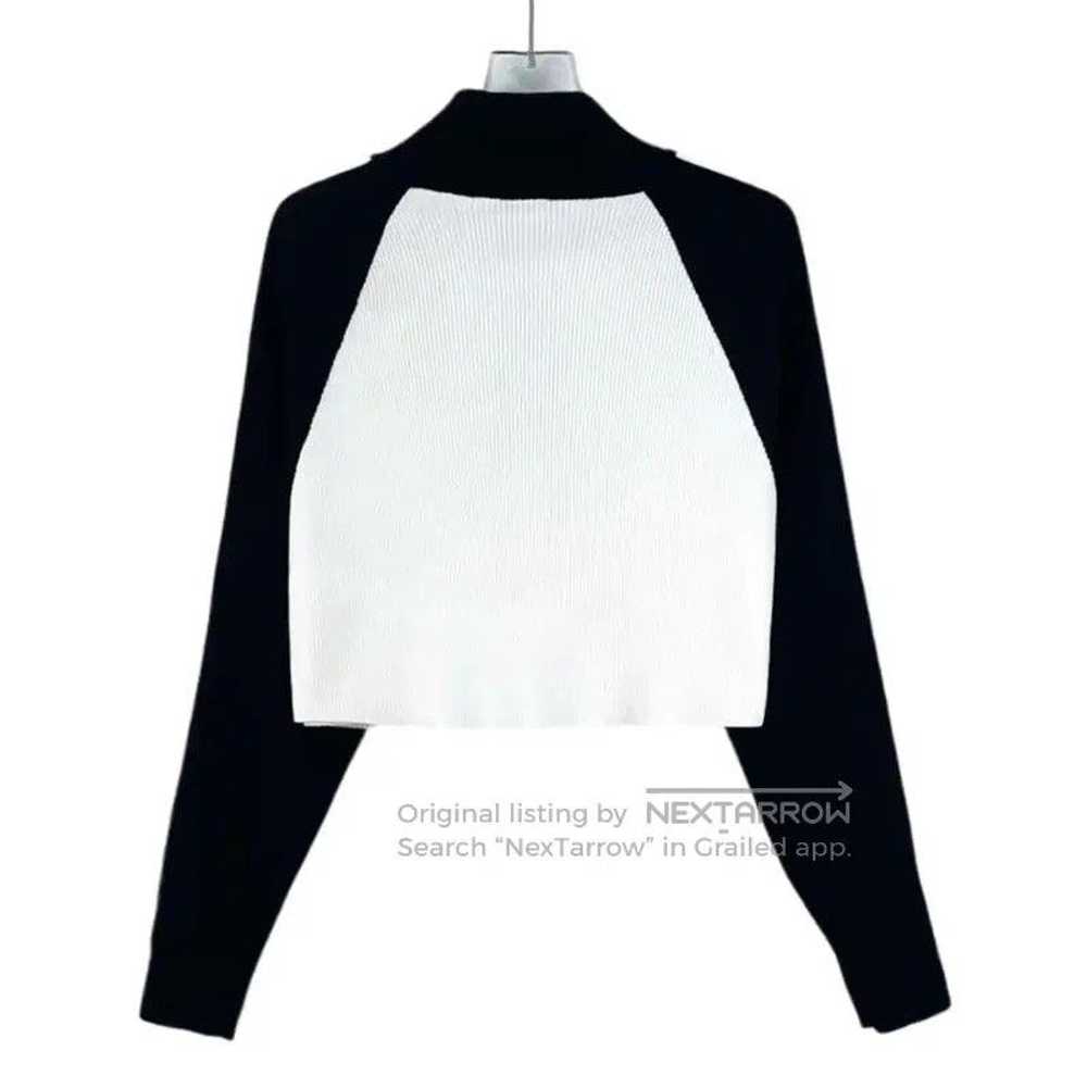 Miu Miu Miu Miu Color Block Cropped Sweater . - image 2
