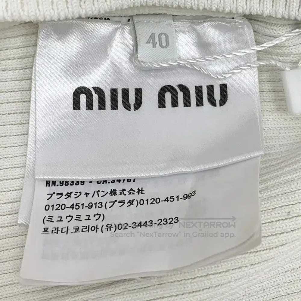 Miu Miu Miu Miu Color Block Cropped Sweater . - image 6