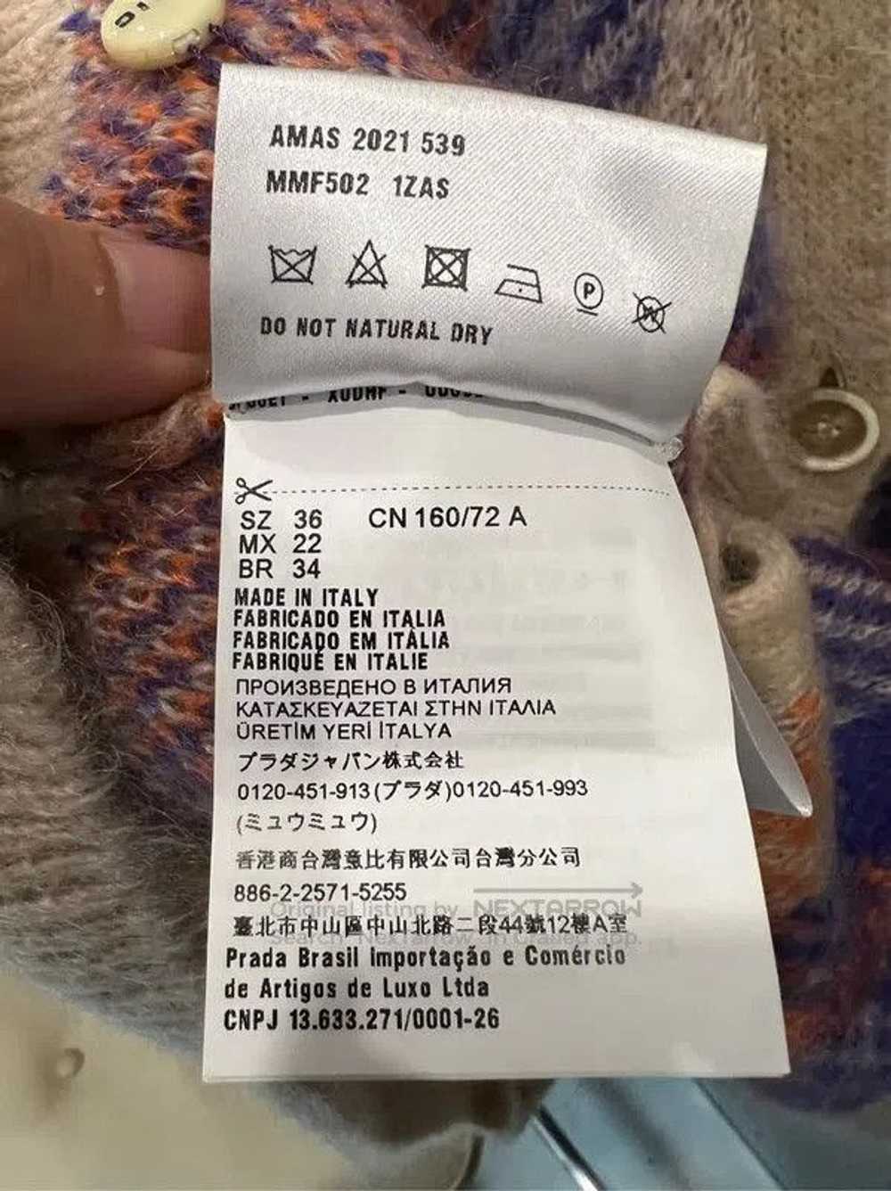 Miu Miu Miu Miu Color Block Wool Cardigan Sweater… - image 5