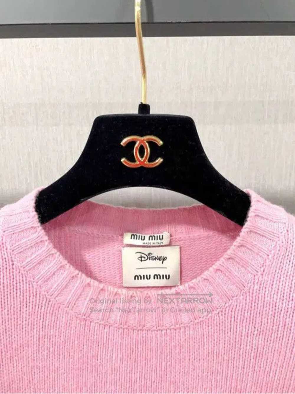 Miu Miu Miu Miu Women's Pink Wool Sweater with Ba… - image 7