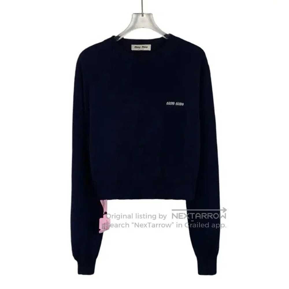 Miu Miu Miu Miu Women's Navy Wool Pullover Sweate… - image 1