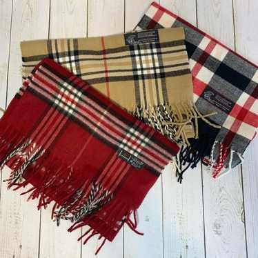 Source Unknown Women's Scarf - Red/Tan – Set Of T… - image 1