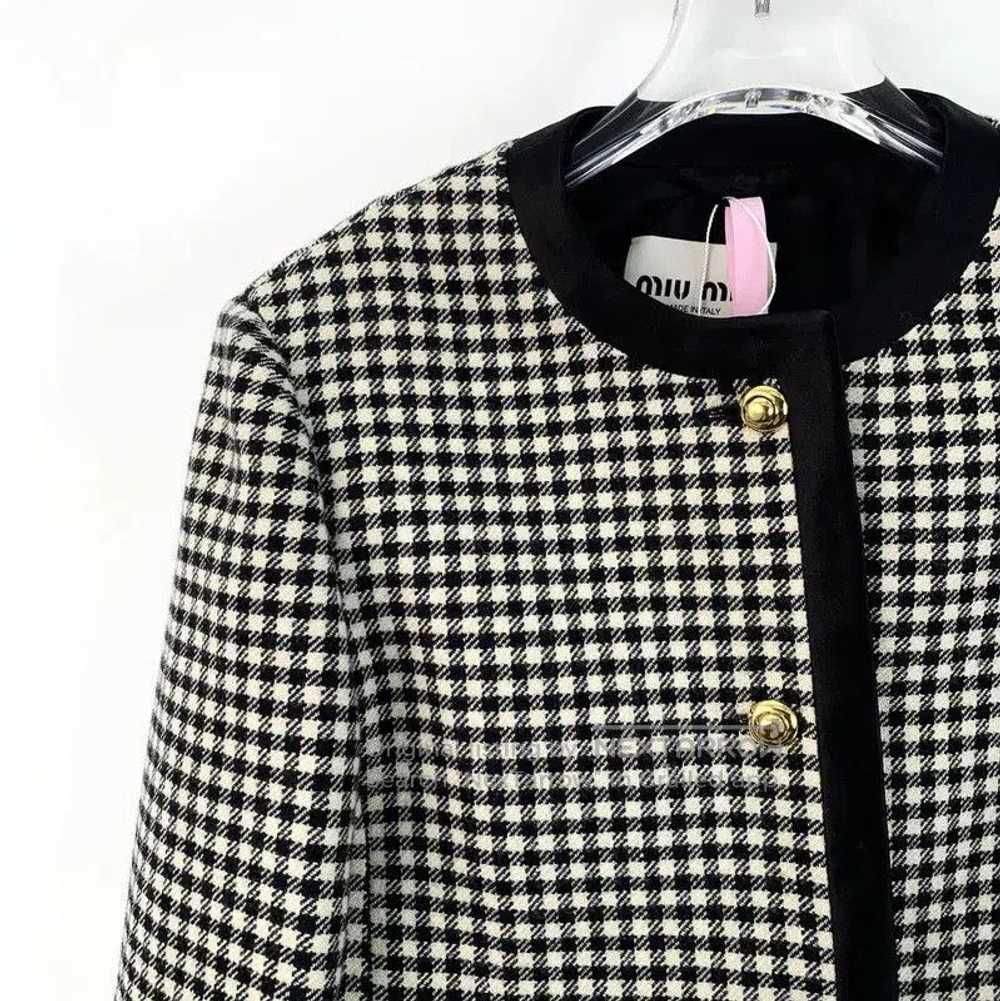 Miu Miu Miu Miu Checkered Wool Women's Jacket . - image 3