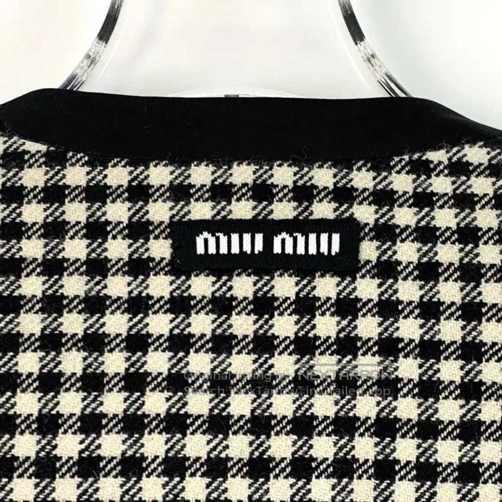Miu Miu Miu Miu Checkered Wool Women's Jacket . - image 5