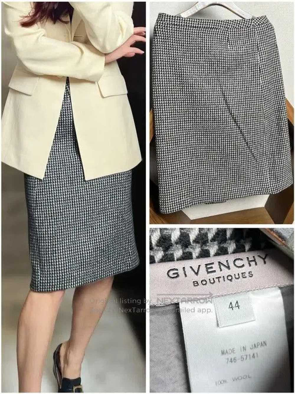 Givenchy Givenchy Color-Block Wool Midi Skirt . - image 1