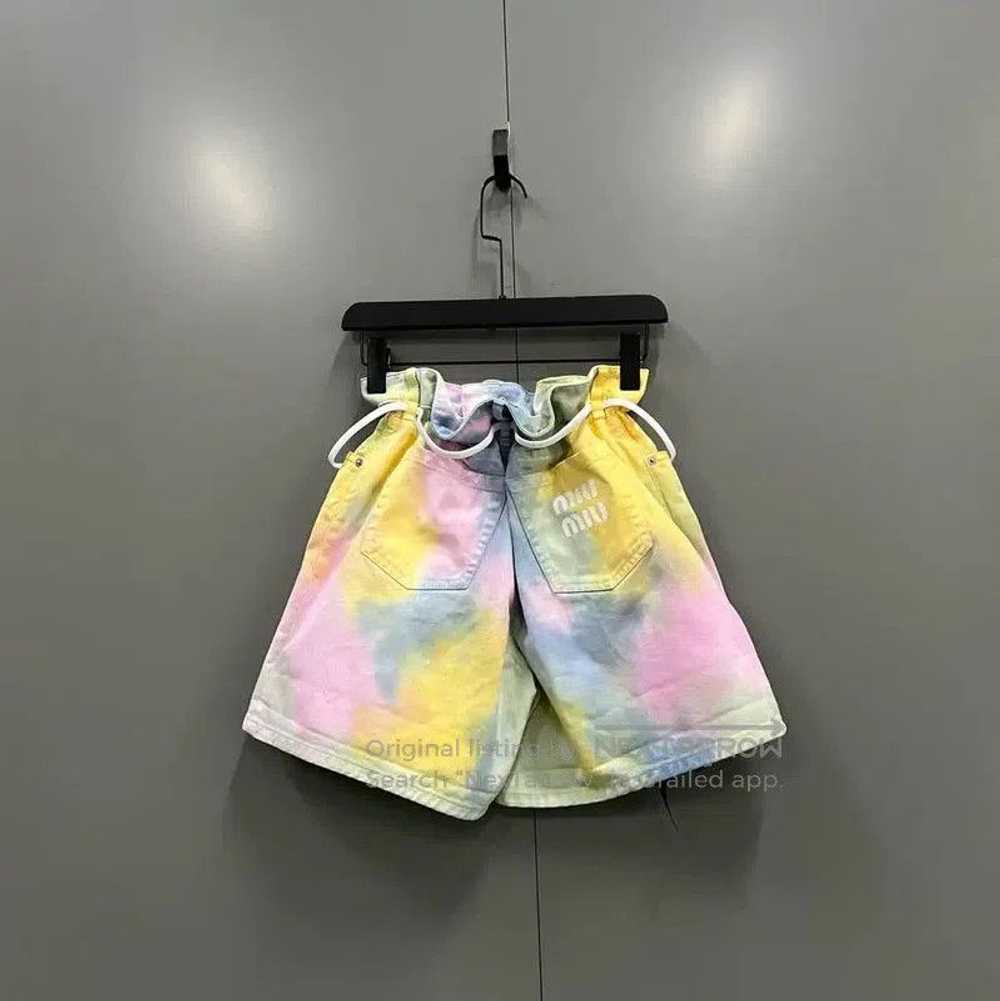 Miu Miu Miu Miu Multi-Color Cotton Summer Shorts . - image 2