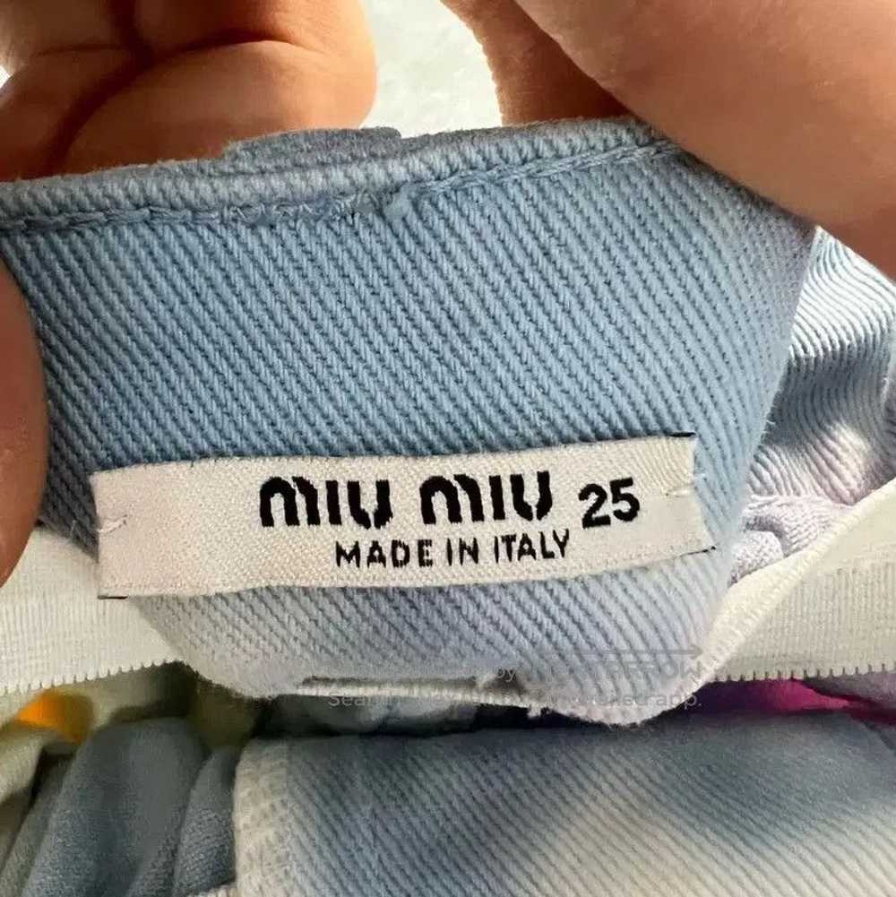 Miu Miu Miu Miu Multi-Color Cotton Summer Shorts . - image 3
