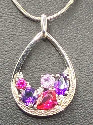 Amethyst, Lab Created Ruby, Lab Created Pink Sapp… - image 1