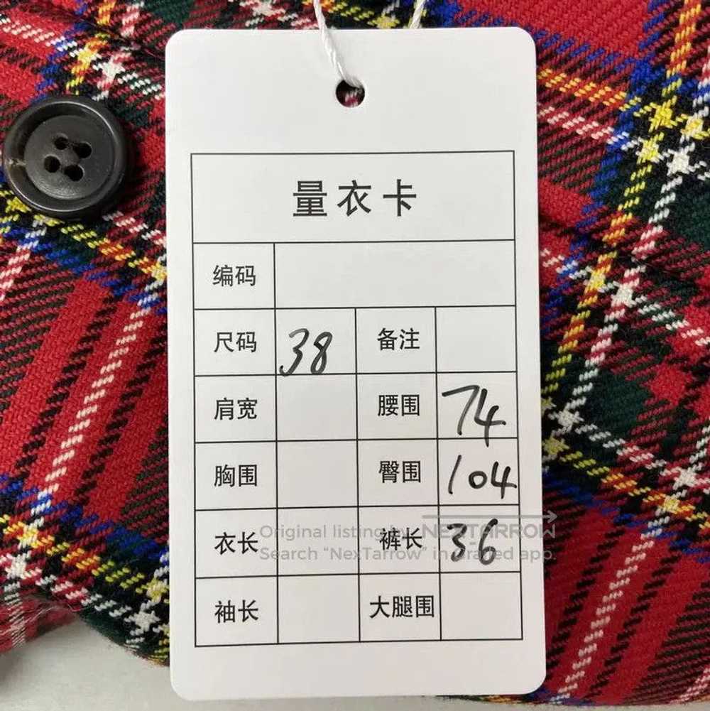 Miu Miu Miu Miu Red Plaid Wool Pleated Skirt . - image 8