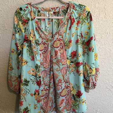 Source Unknown Women's Blouse - Multi - L – Fig a… - image 1