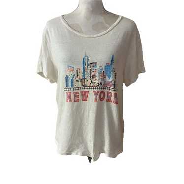 RE/DONE New York Graphic Retro 70's Loose Tee in … - image 1