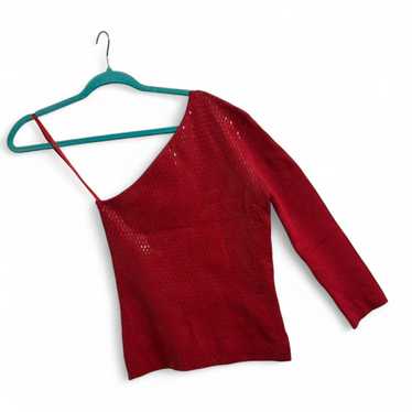 Cache Women's Top - Red - M – Y2K Caché red one s… - image 1