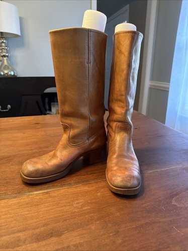 vintage Frye Tan Campus Boots Women’s Eight very … - image 1
