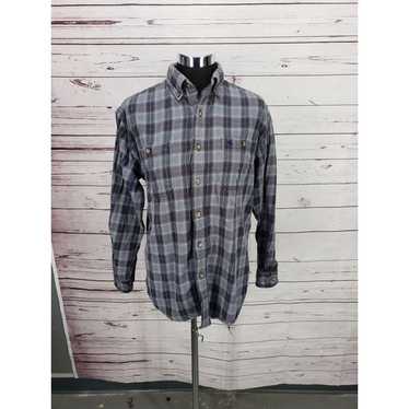 Carhartt Gray Checkered Button Up Size Medium Shi… - image 1