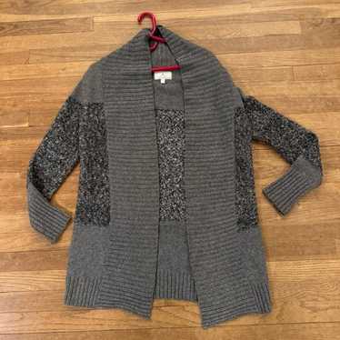 Ruby Moon gray open front long sleeve tunic sweat… - image 1