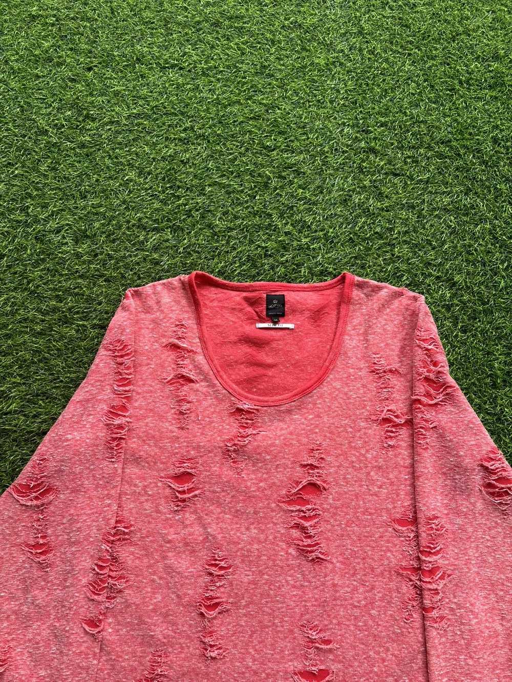 semanticdesign Y2k Semantic Design Distressed Lon… - image 2