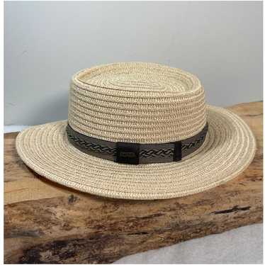 Scala Men's Straw hats - Tan/Black – Scala Classi… - image 1