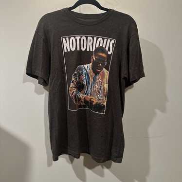 Notorious BIG Shirt Melrose Vintage Medium Dark G… - image 1