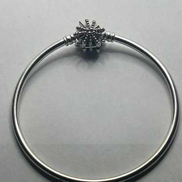 Pandora Bangle In Sterling Silver With Sparkling … - image 1