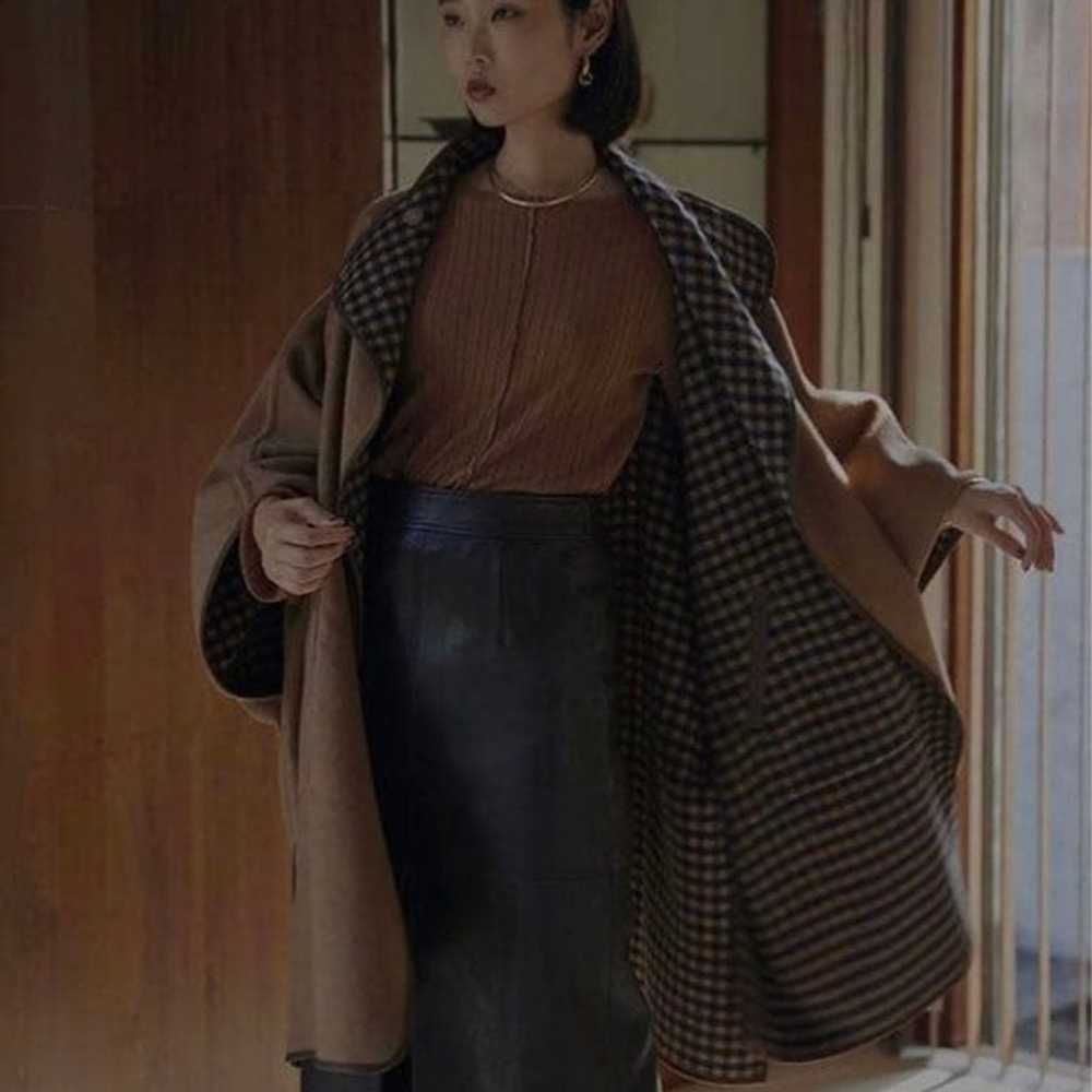 Ameri Reversible Poncho Coat - Ameri VINTAGE - image 1