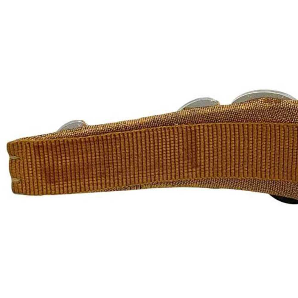 Miu Miu Miu Miu Miu headband ec-24536 beige silve… - image 7