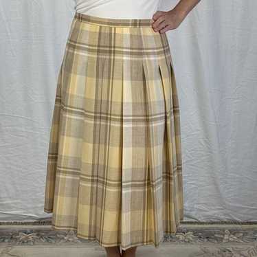 Pendleton Womens Vintage Pleated Midi Skirt Size … - image 1