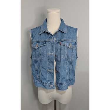 Levi's Women's Vest - Blue - L – Levis Womens Den… - image 1