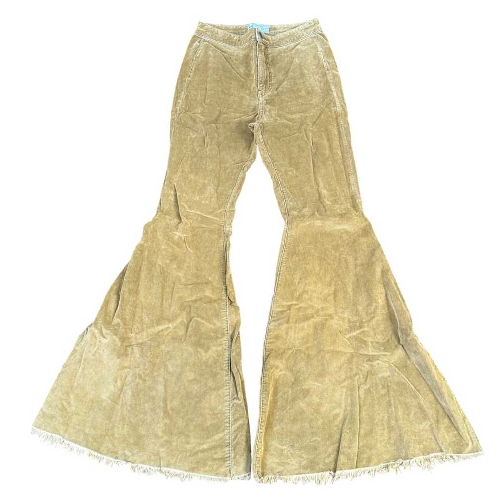 Free People Just Float on Mustard Corduroy Flare … - image 2