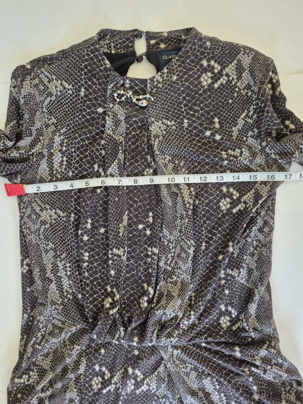 Cavalli Class CLASS Top Greige Python Print Brooc… - image 9