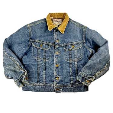 Vintage 70's Lee Storm Rider Blanket Lined Denim … - image 1