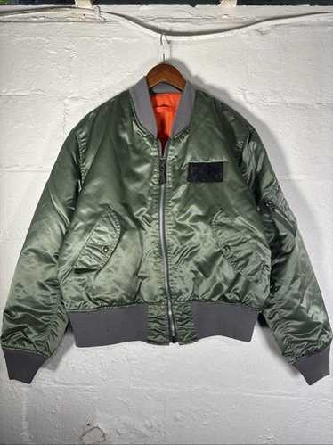 Vtg 80s Corinth Reversible MA-1 Bomber Flight Jac… - image 1