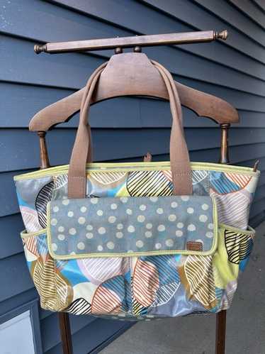 Fossil Key Per Multicolor Circle Print Coated Can… - image 1