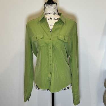 Abercrombie And Fitch Oversized Button Up Blouse … - image 1