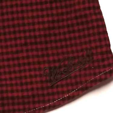 Vintage Woolrich Size Large Red Check Corduroy Bu… - image 1