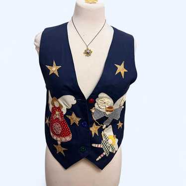 Lee Women's Tank top - Navy/Multi - S – Vintage n… - image 1