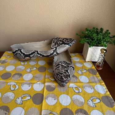 Sophia Webster python butterfly studded pointed f… - image 1