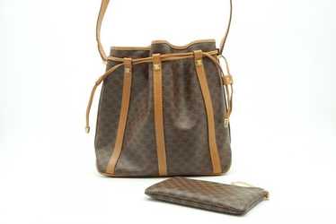 Celine Macadam Pattern Drawstring Shoulder Bag Tr… - image 1