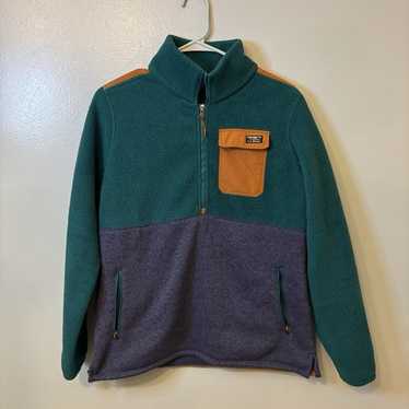 LL Bean Color Block Fleece, Size Medium - image 1