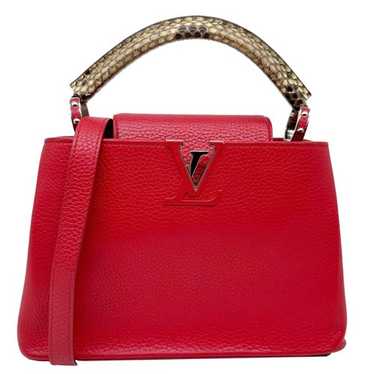 LOUIS VUITTON Capucines BB Python Handle Leather … - image 1