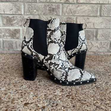 Charles David Dodger Studded Snake Print Pointed … - image 1