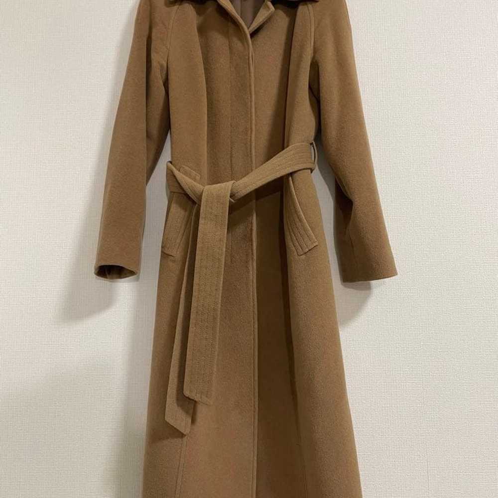 Sanyo Shokai Fragile Long Coat, Camel - image 1