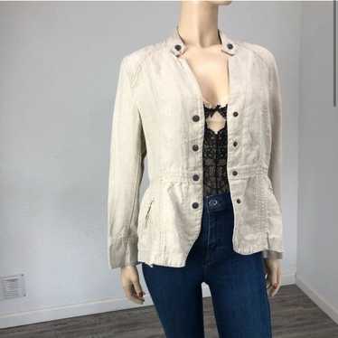 Coldwater Creek Beige Push Button Front Jacket - image 1