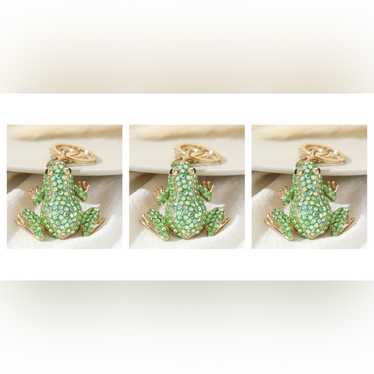 Custom Listing (3) Sparkly Frog Keychains - image 1