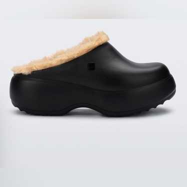 Nwt Melissa Free Clog Fluffy Platform Clogs Size 8 - image 1