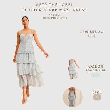 Revolve ASTR THE LABEL Flutter Strap Maxi Dress i… - image 1