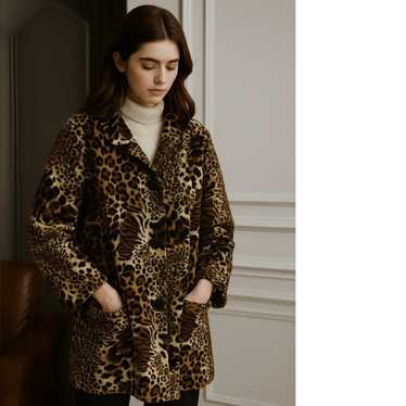 Ruby Rd. Animal Print Button Front Jacket - image 1
