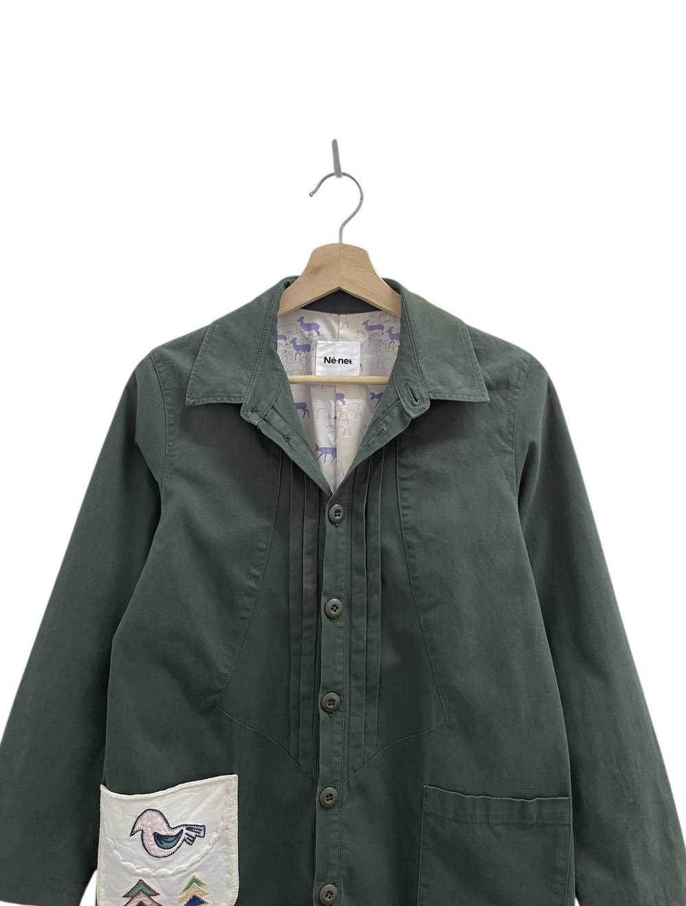 Ne-Net Ne-Net Olive Long Jacket - image 2